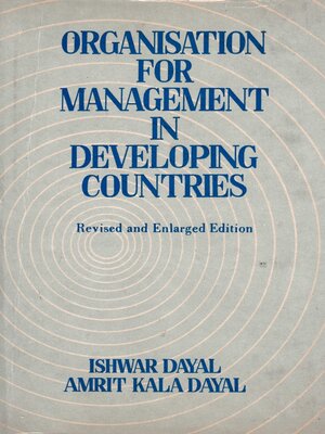 cover image of Organisation For Management In Developing Countries